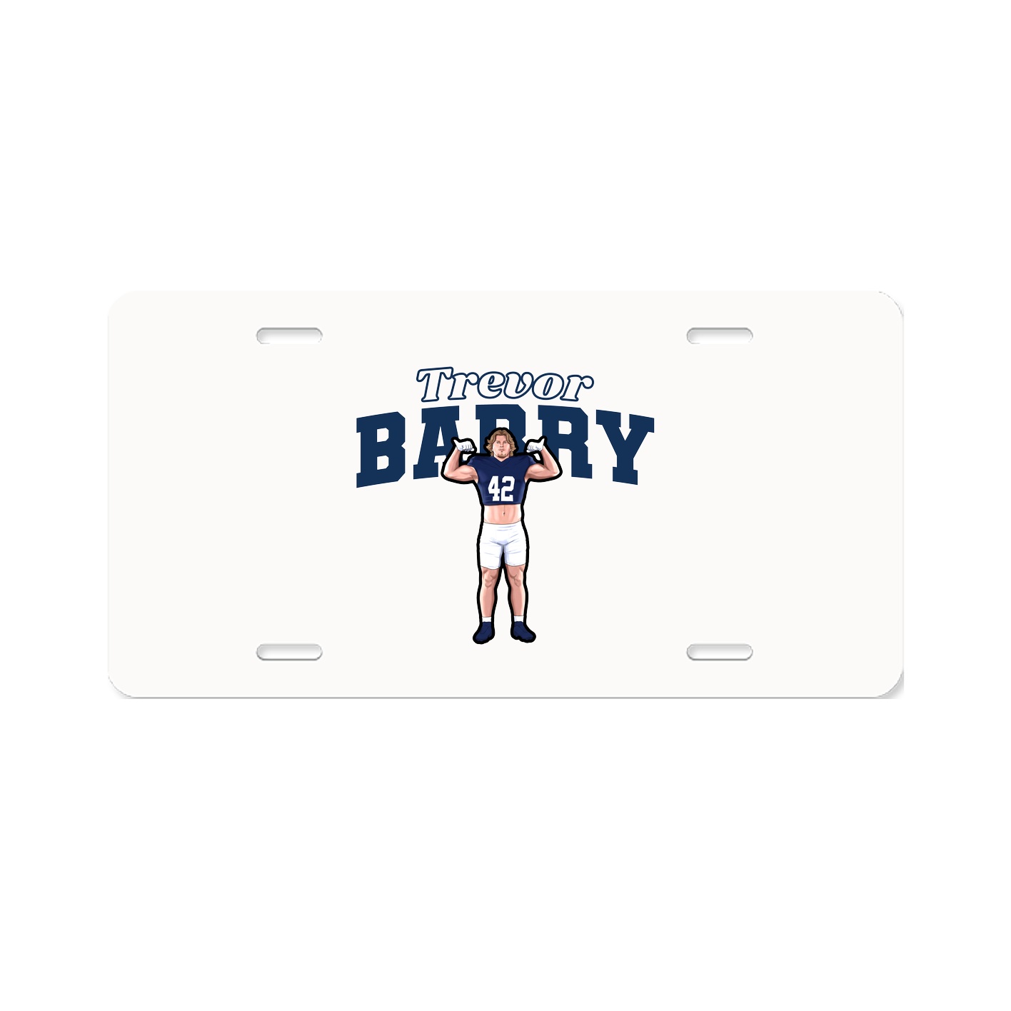 License Plate — Name Arch in Classic