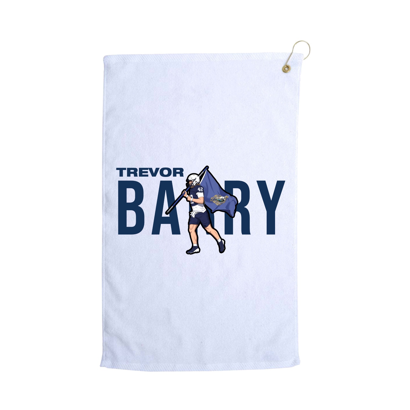 Golf Towel — Player Name in White