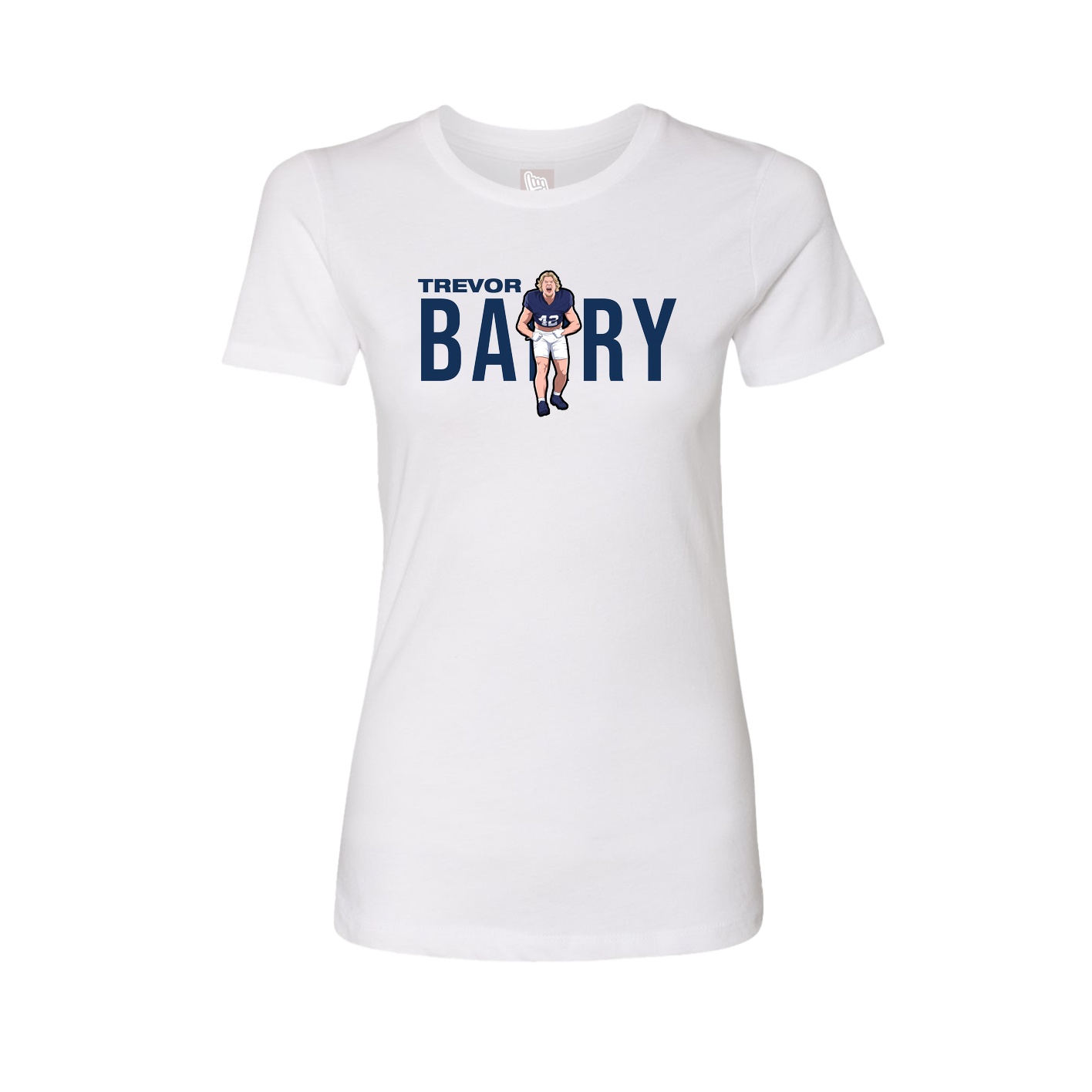 Womens Tee — Player Name in White