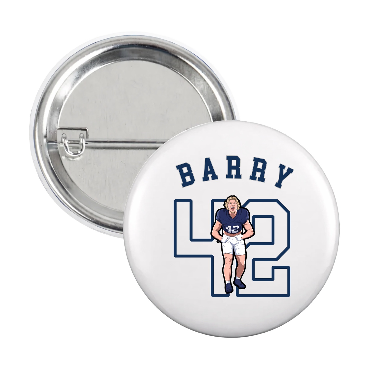 Game Day Button — Shirsey Arch in White