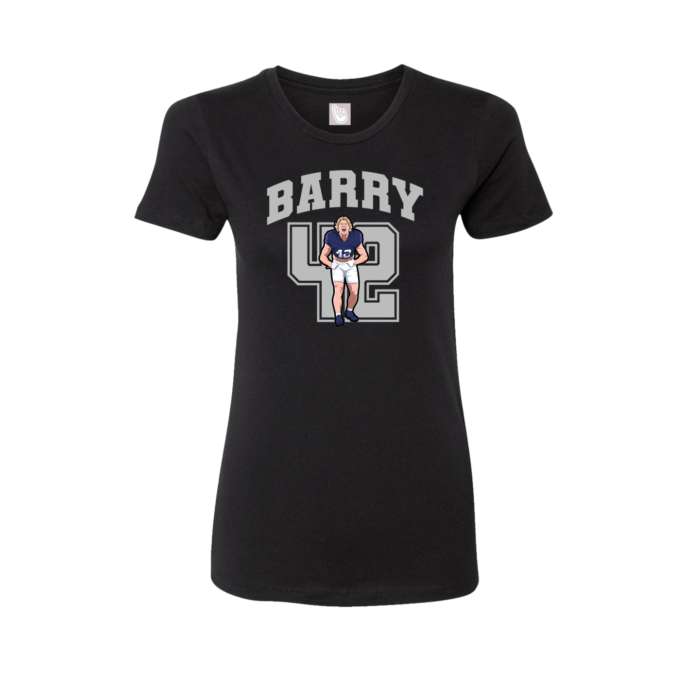 Womens Tee — Number in Black