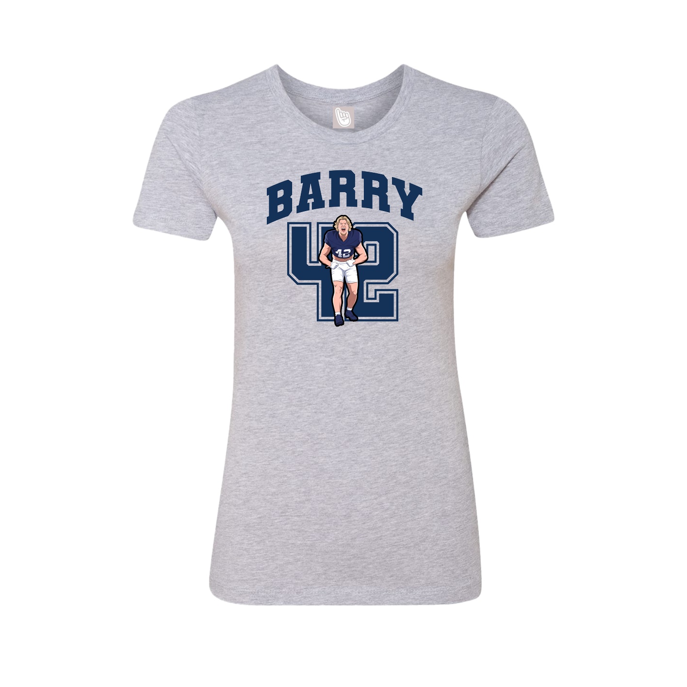 Womens Tee — Number in Grey