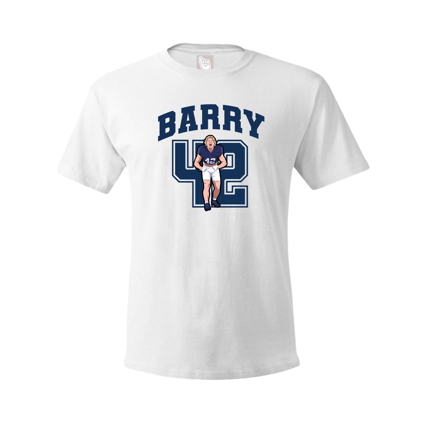 Youth Tee — Number in White