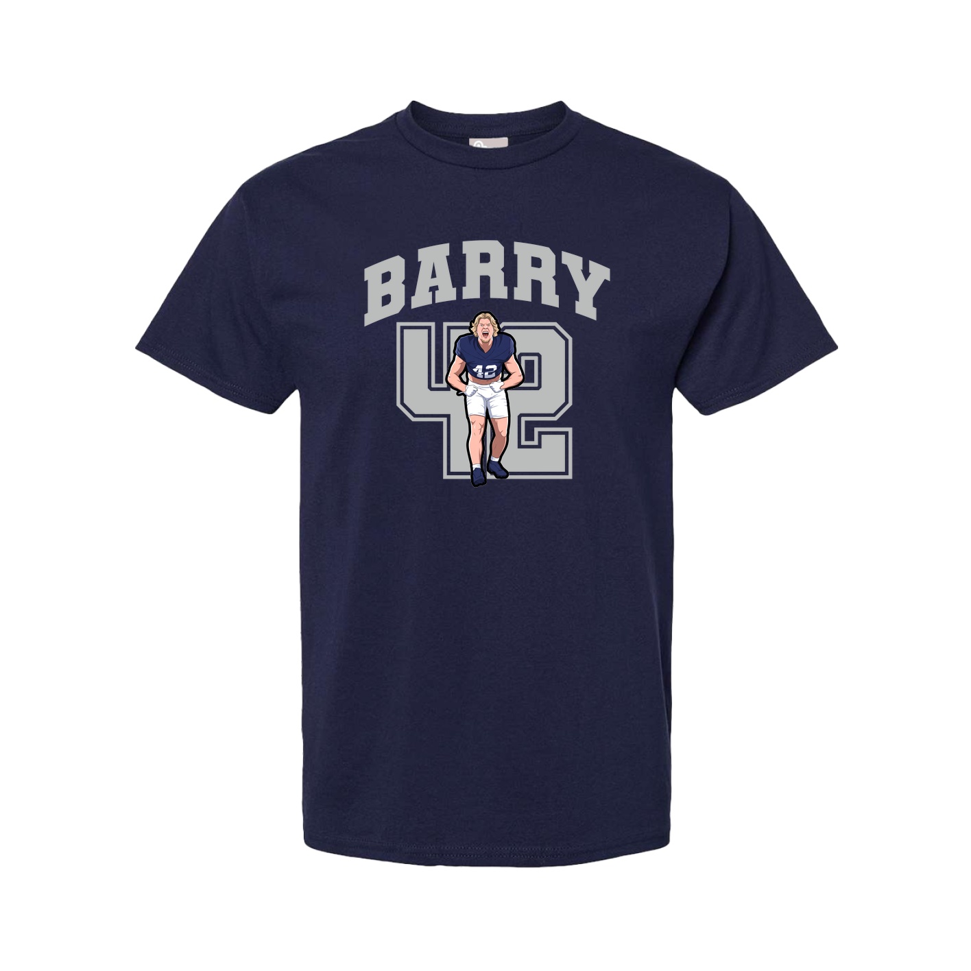 Youth Tee — Number in Navy