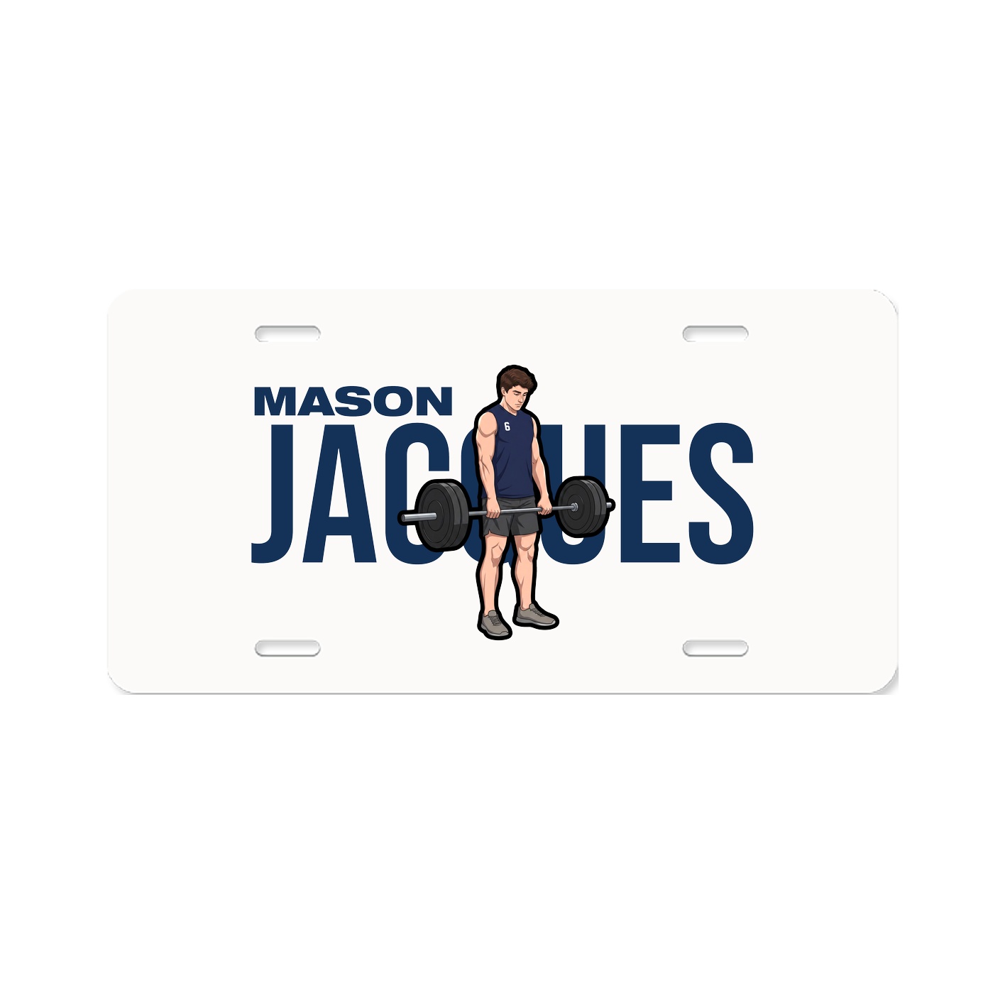 License Plate — Player Name in Classic