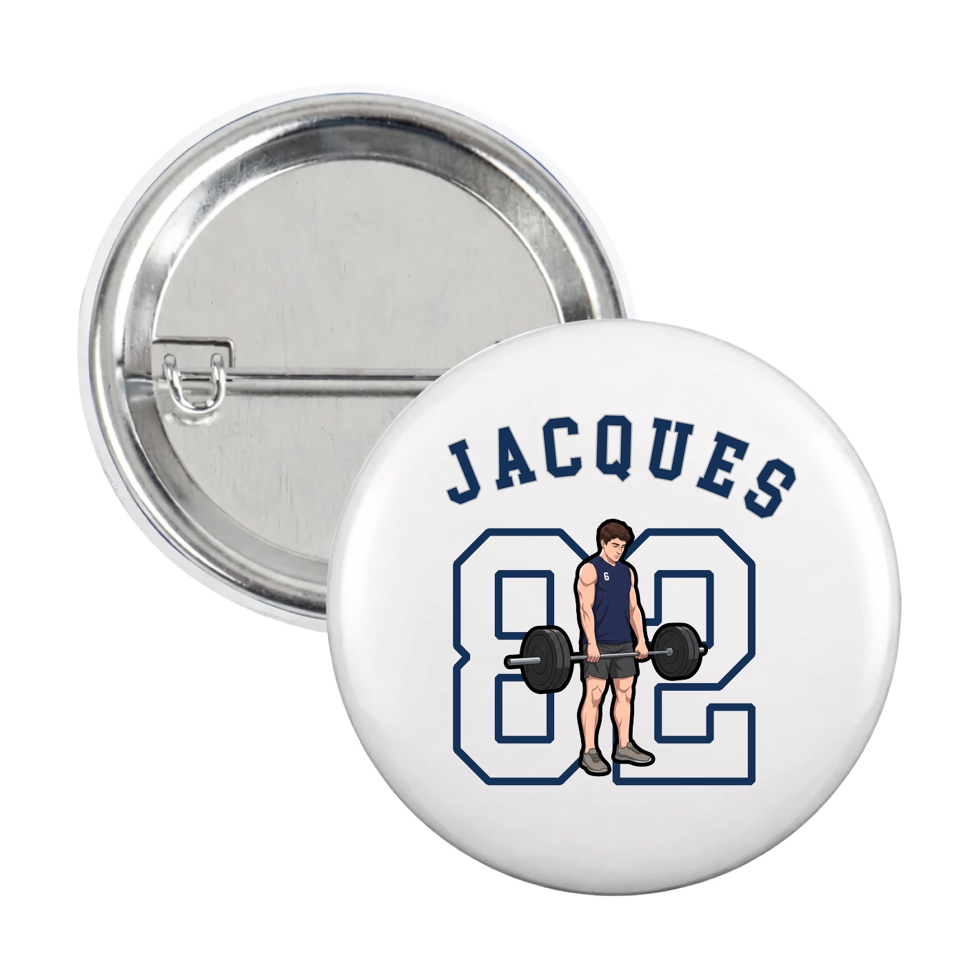 Game Day Button — Shirsey Arch in White