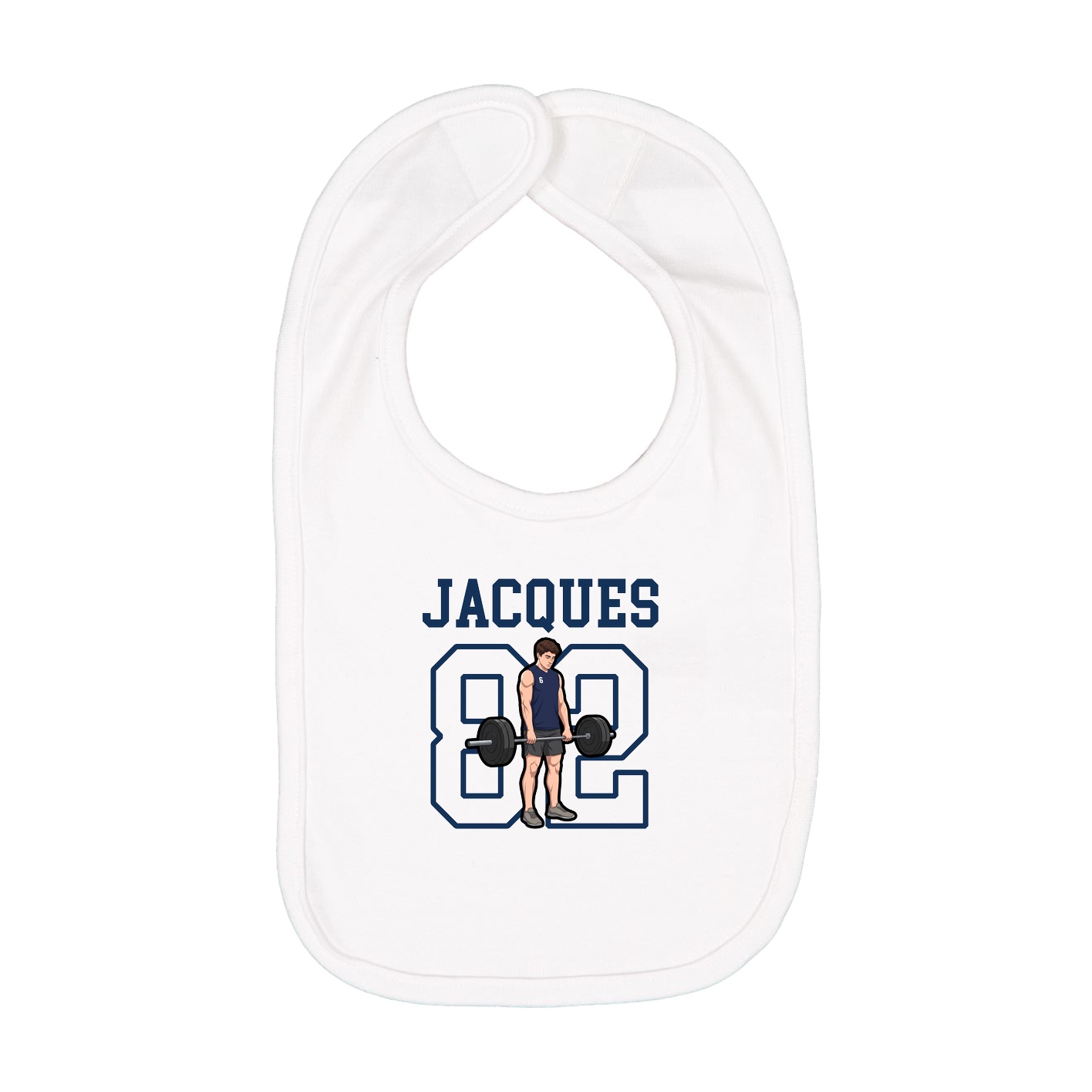 Infant Bib — Shirsey in White
