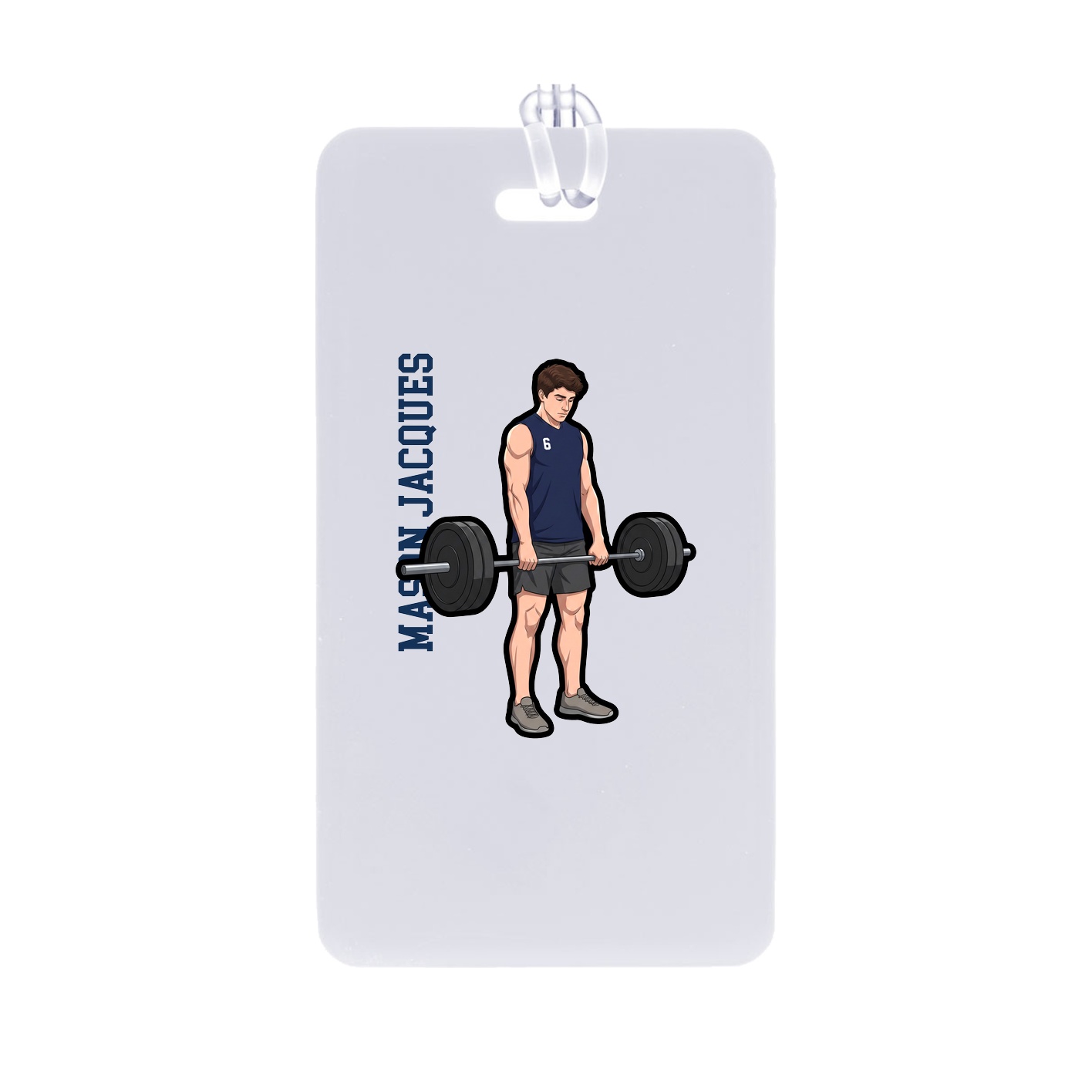 Bag Tag — Name Vertical in Classic