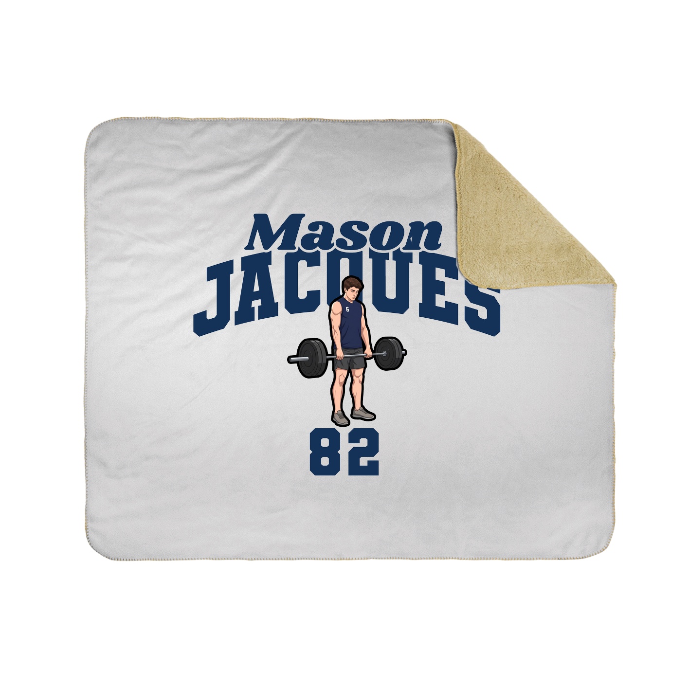 Throw Blanket — Signature Arch in White
