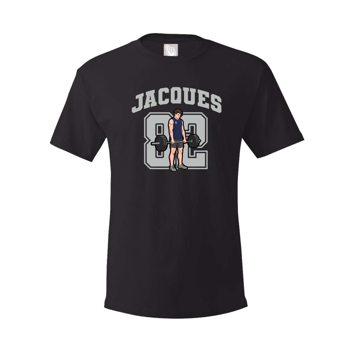 Youth Tee — Number in Black