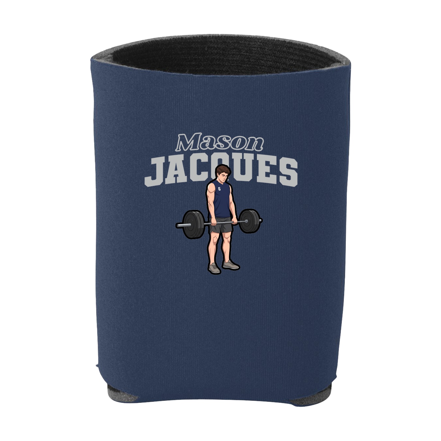 Can Holder — Name Arch in Navy