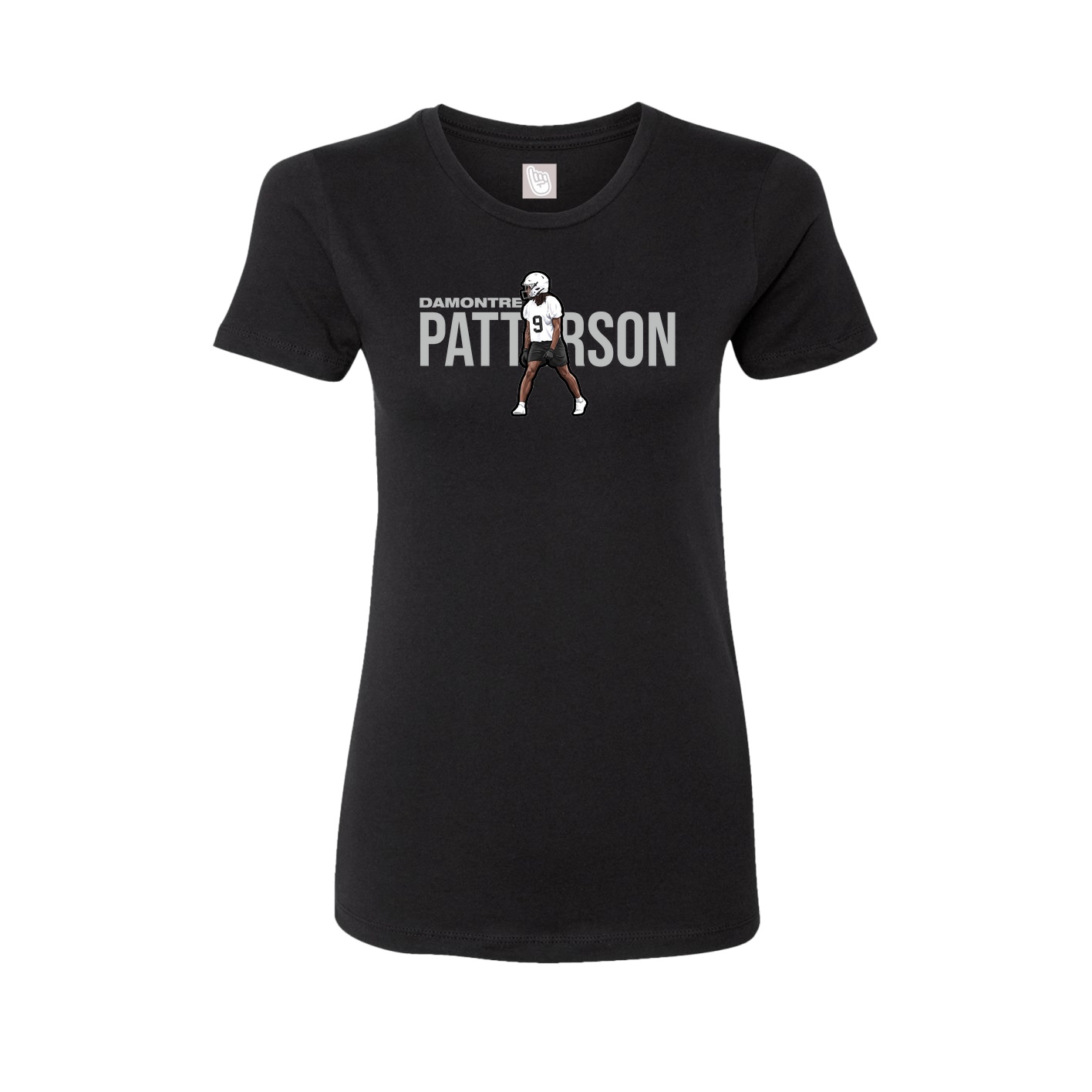Fitted Women's Tee — Player Name in Black