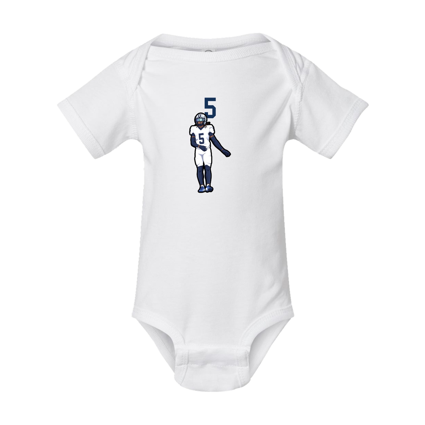 Baby Onesie — Number Top in White