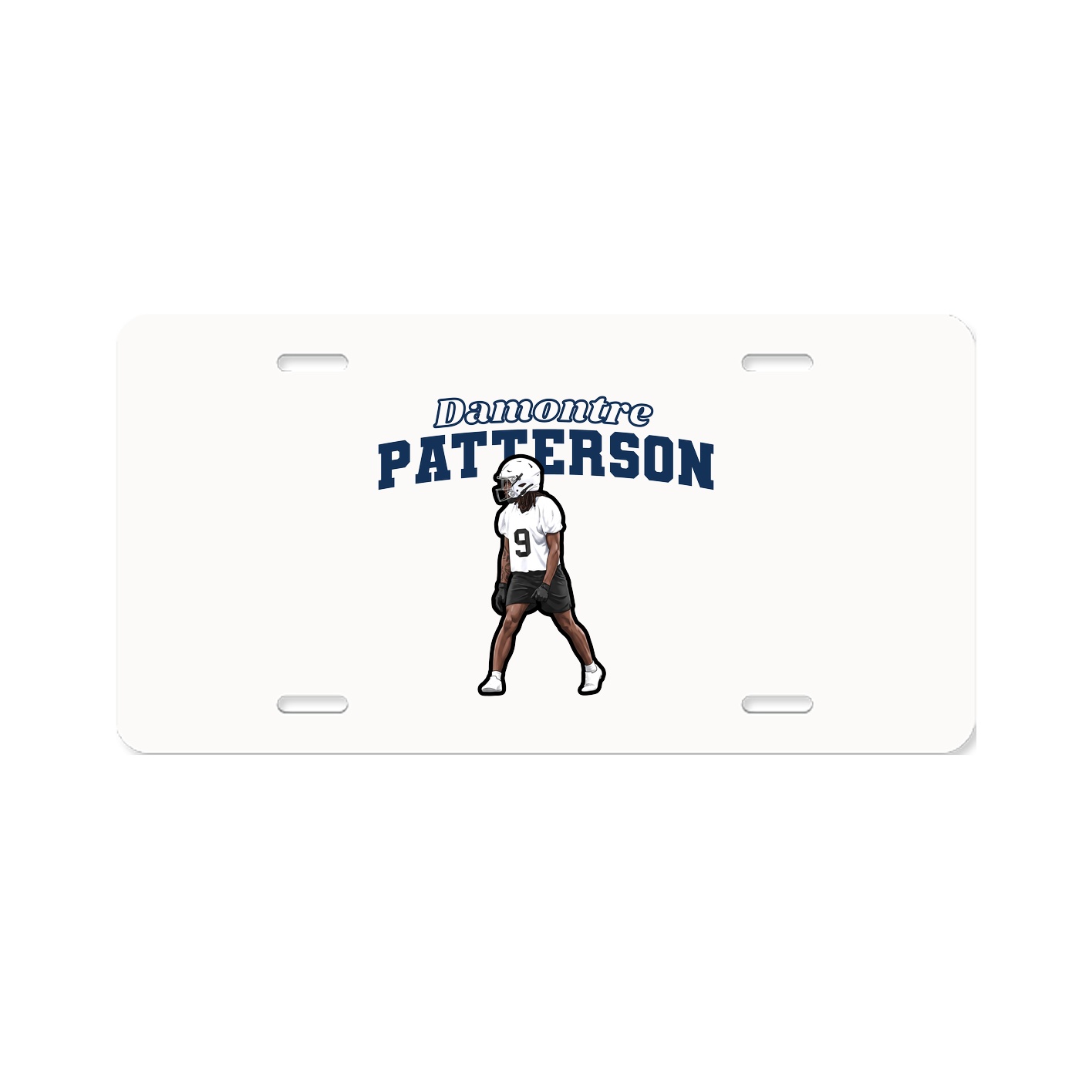 License Plate — Name Arch in Classic