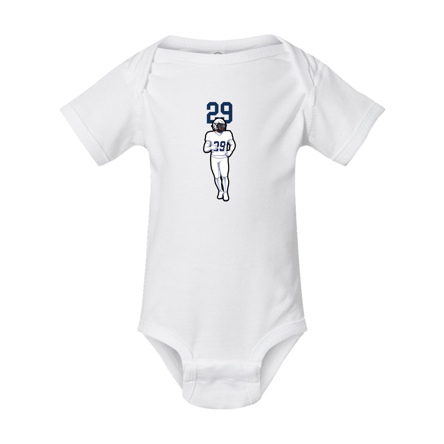 Baby Onesie — Number Top in White