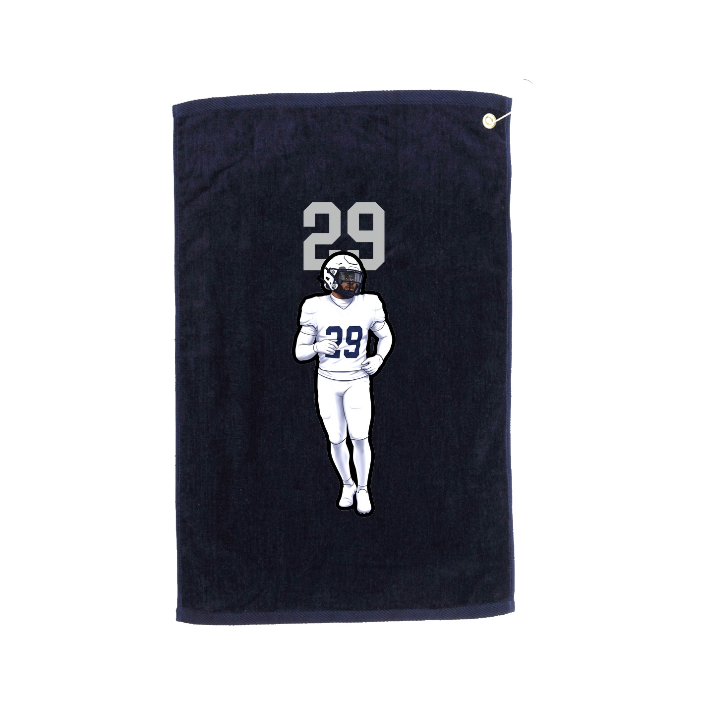 Golf Towel — Number Top in Navy