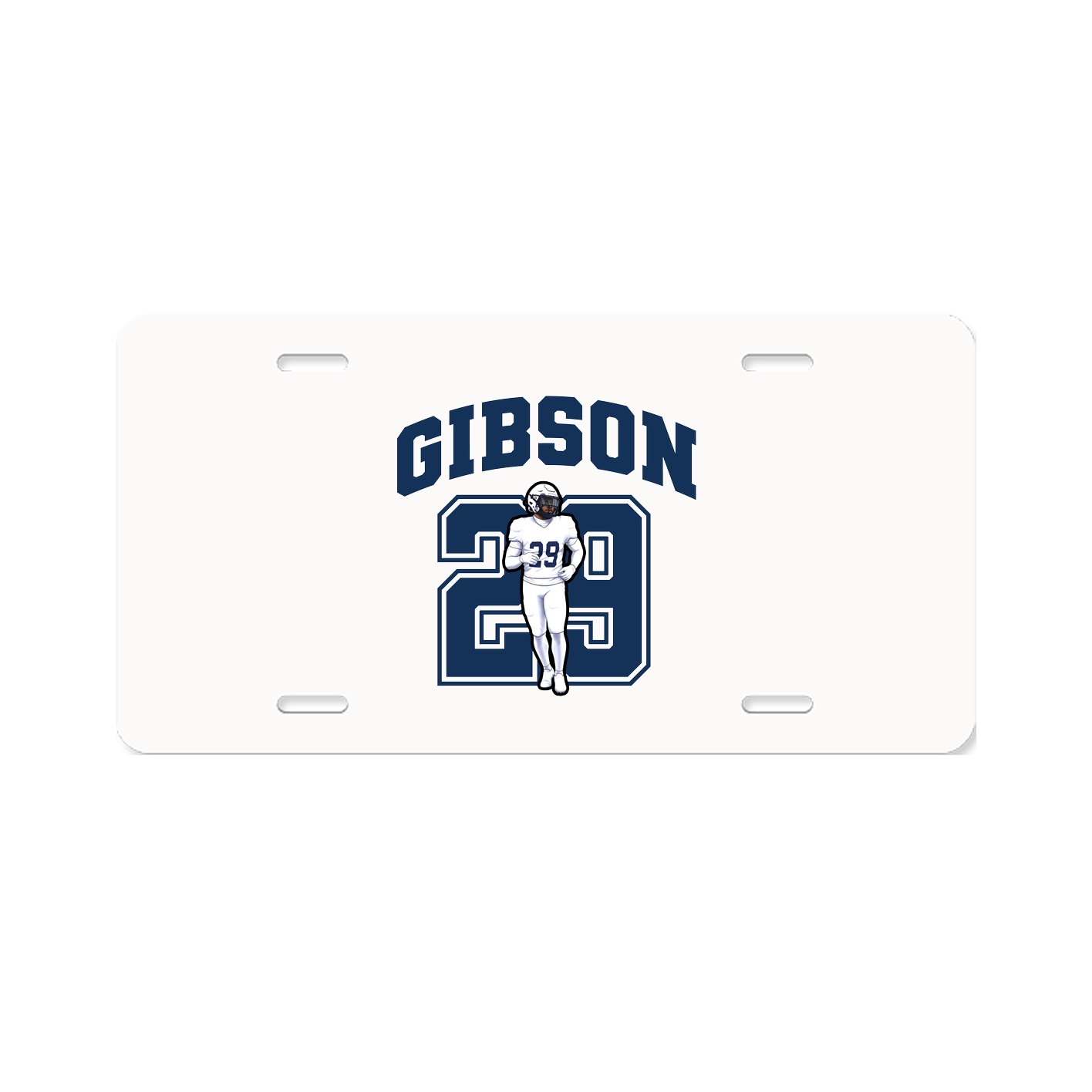 License Plate — Number in Classic