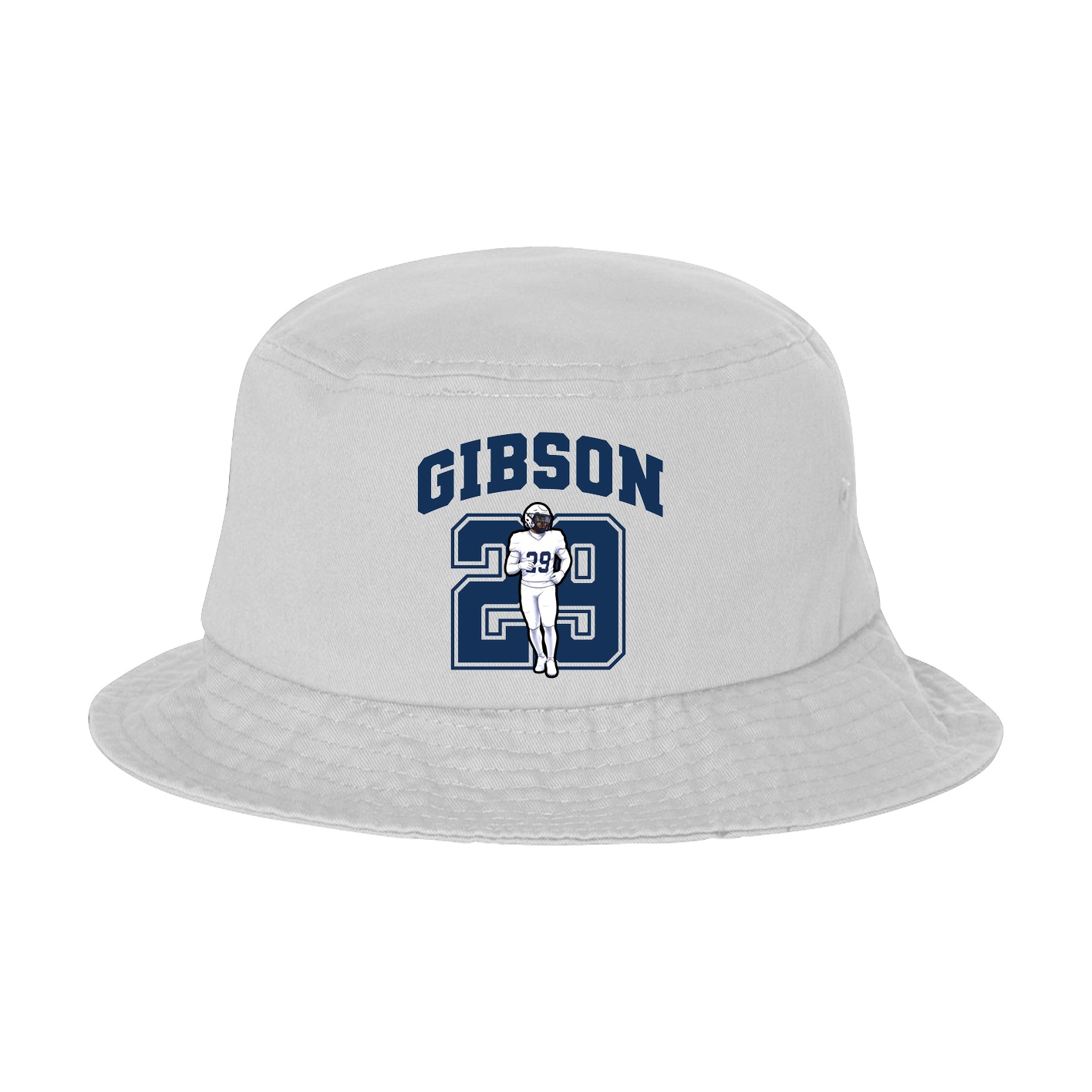 Bucket Cap — Number in White