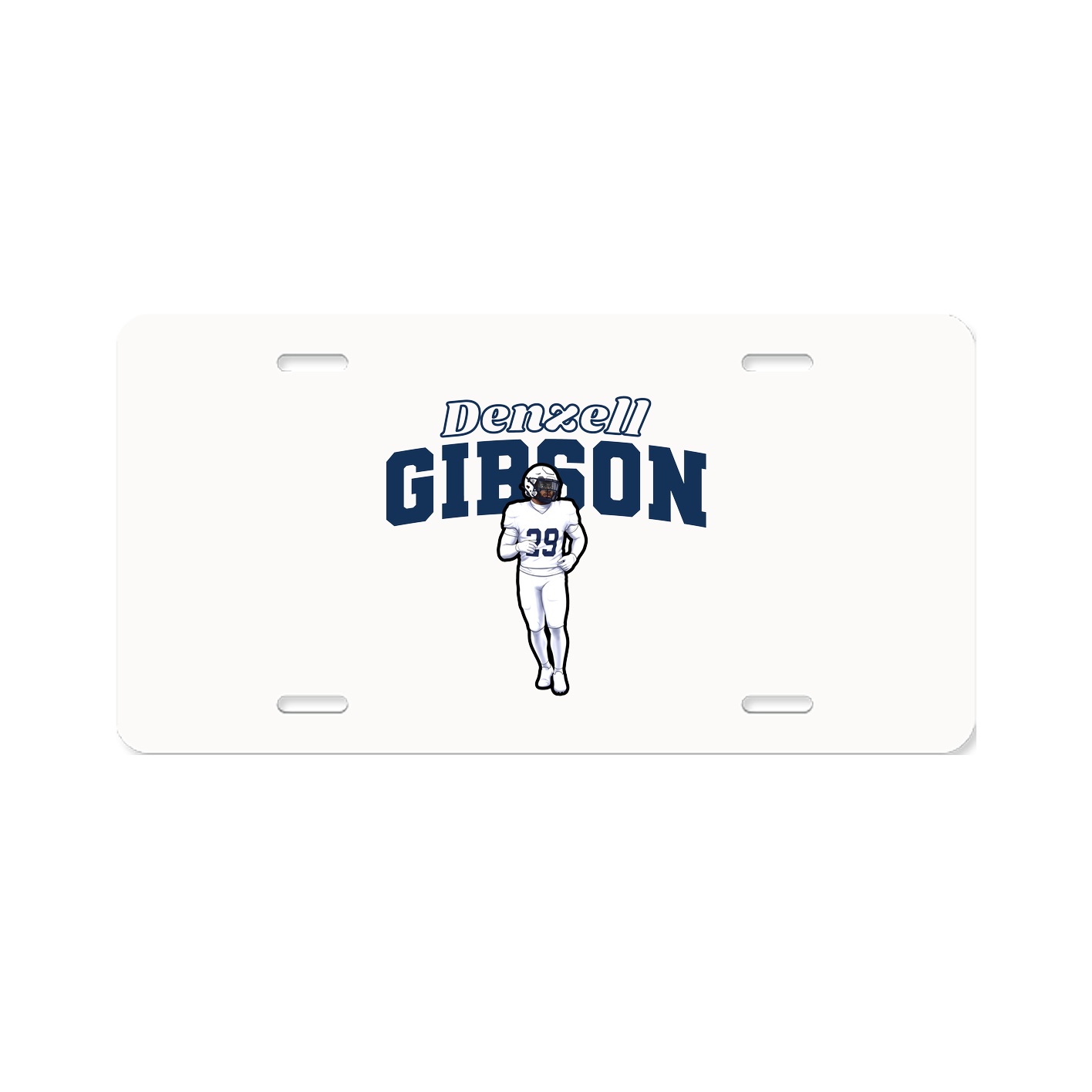 License Plate — Name Arch in Classic