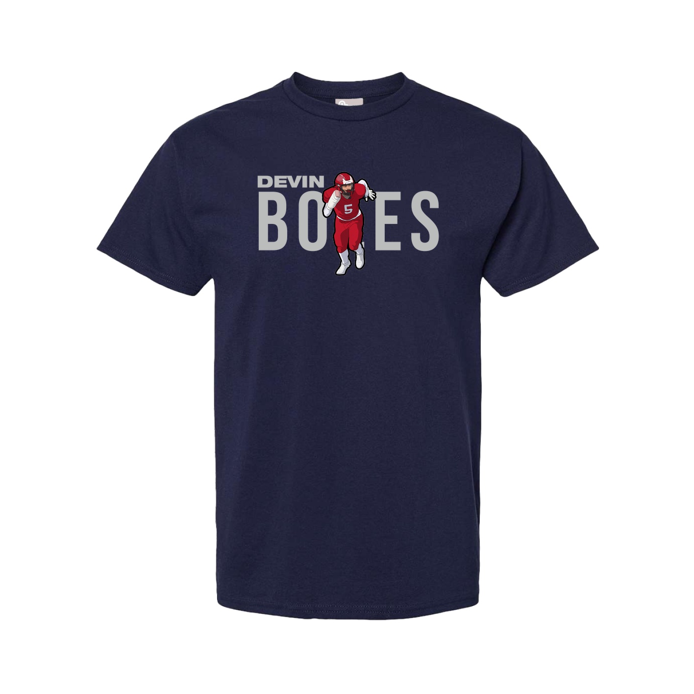 Youth Tee — Player Name in Navy