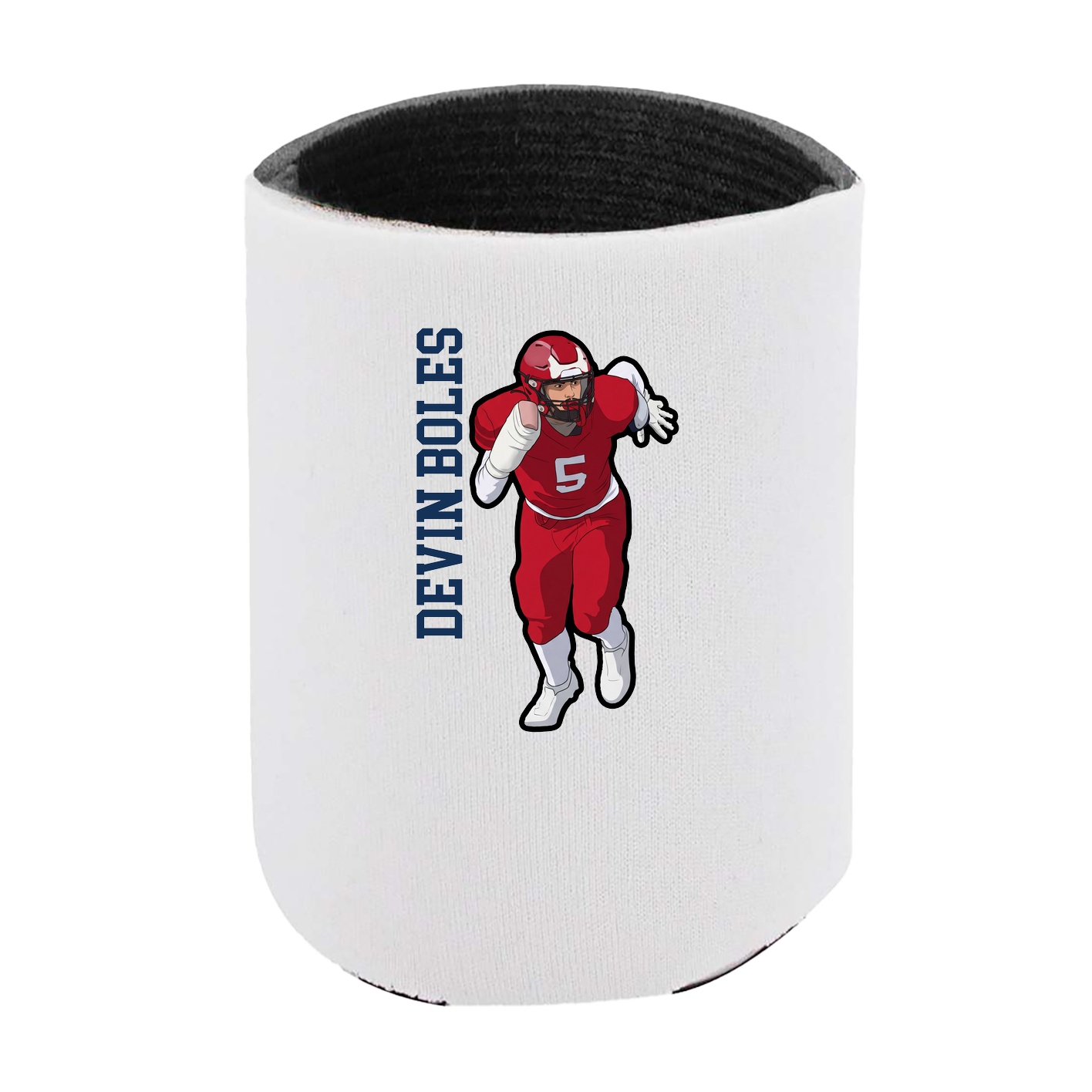 Can Holder — Name Vertical in White