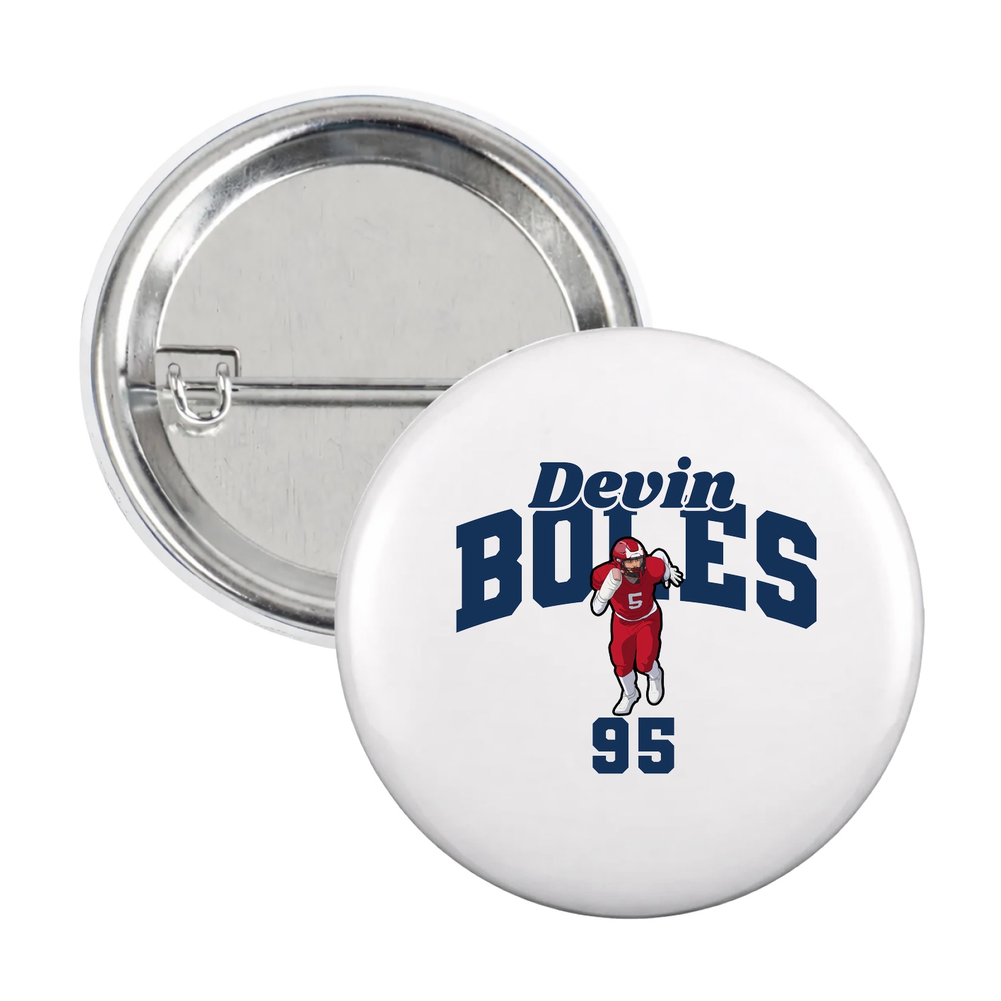 Game Day Button — Signature Arch in White
