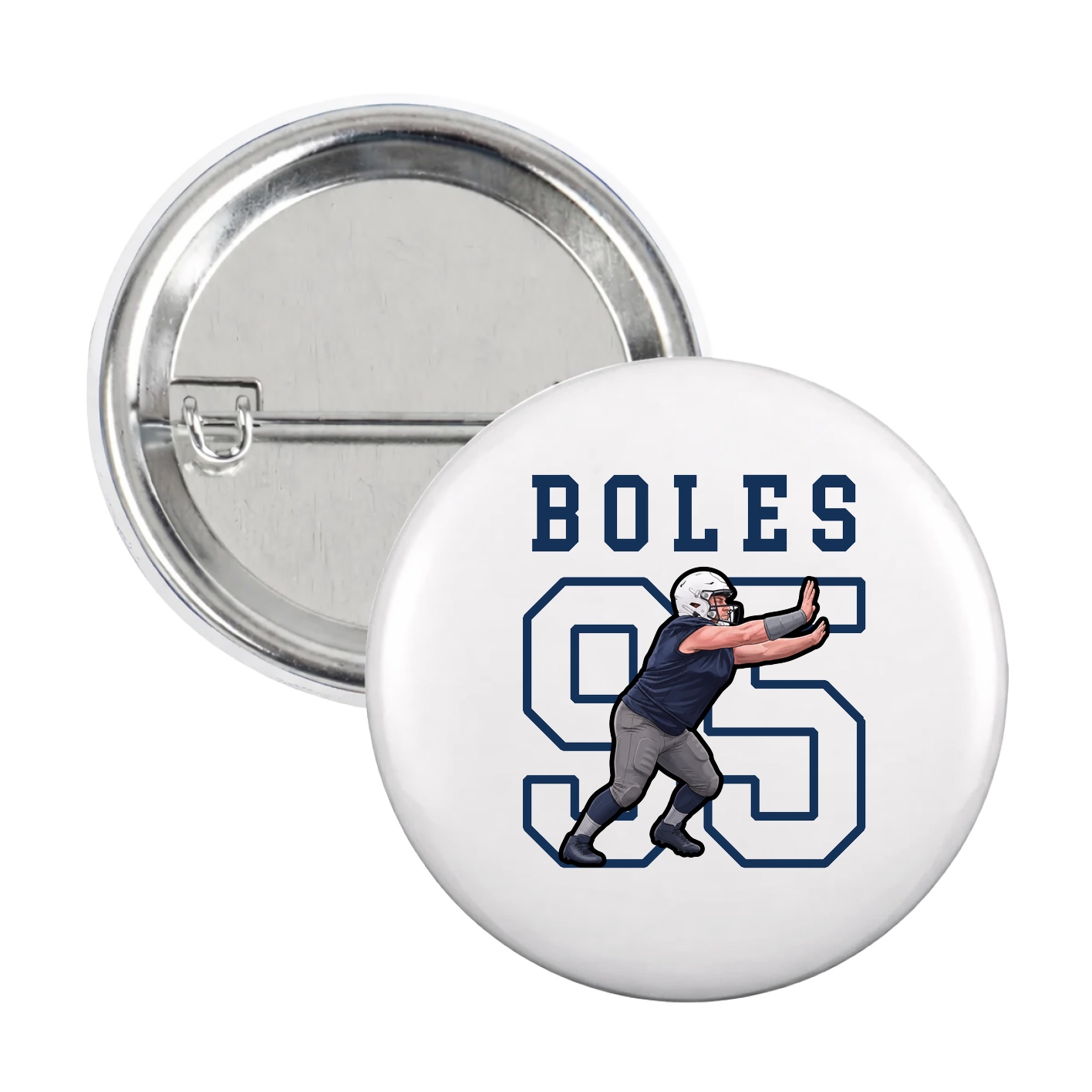 Game Day Button — Shirsey in White
