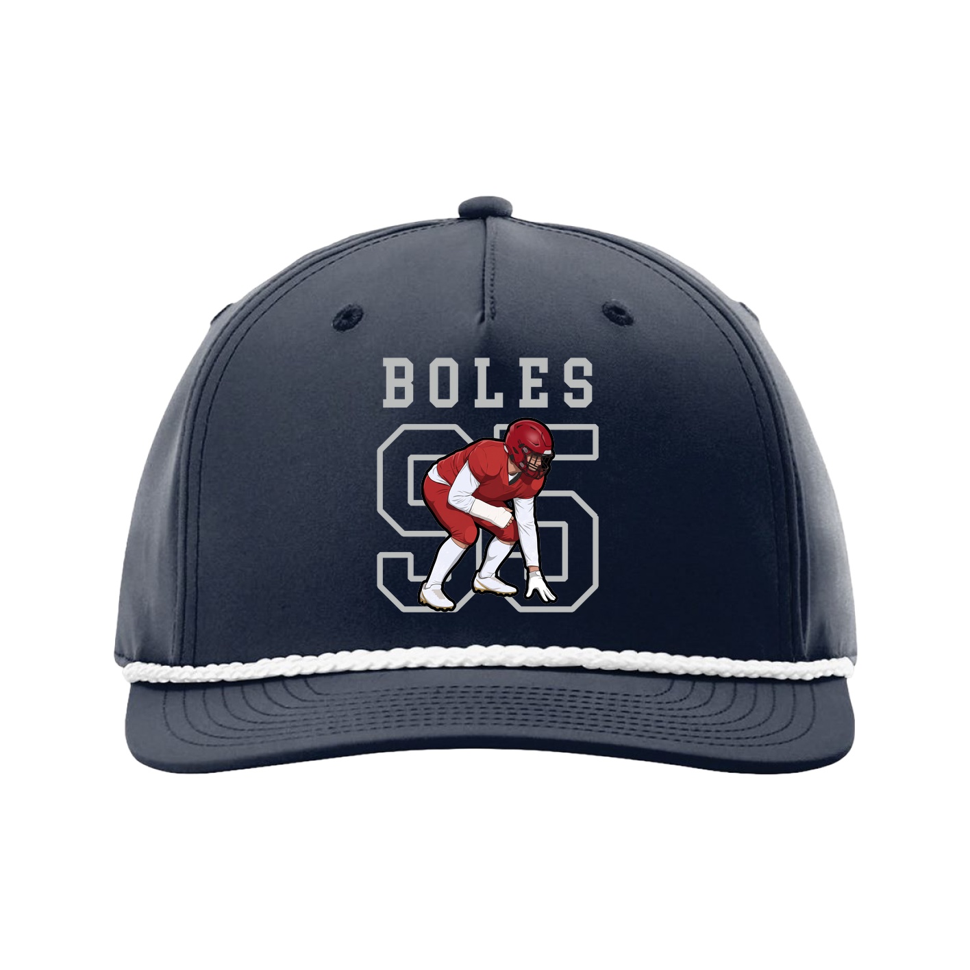 Five-Panel Classic Rope Cap — Shirsey in Navy
