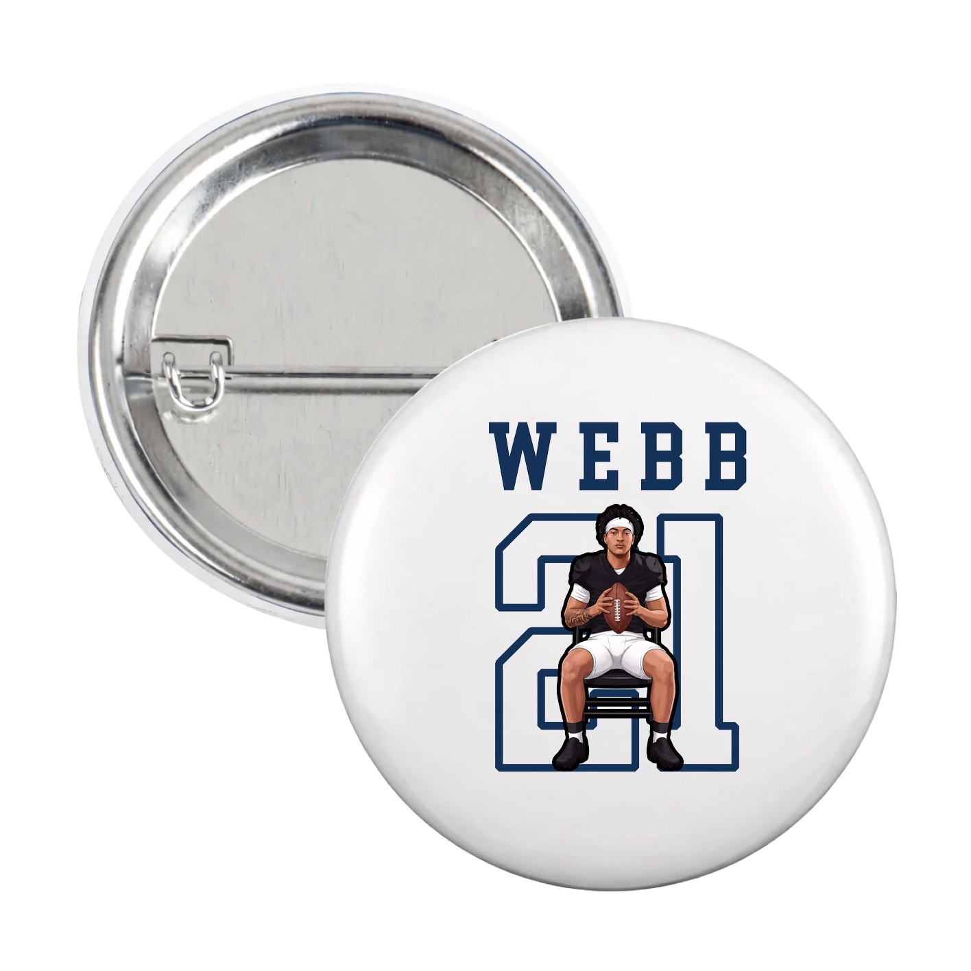 Game Day Button — Shirsey in White