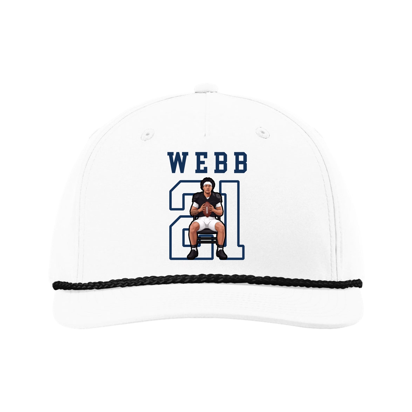 Five-Panel Classic Rope Cap — Shirsey in White