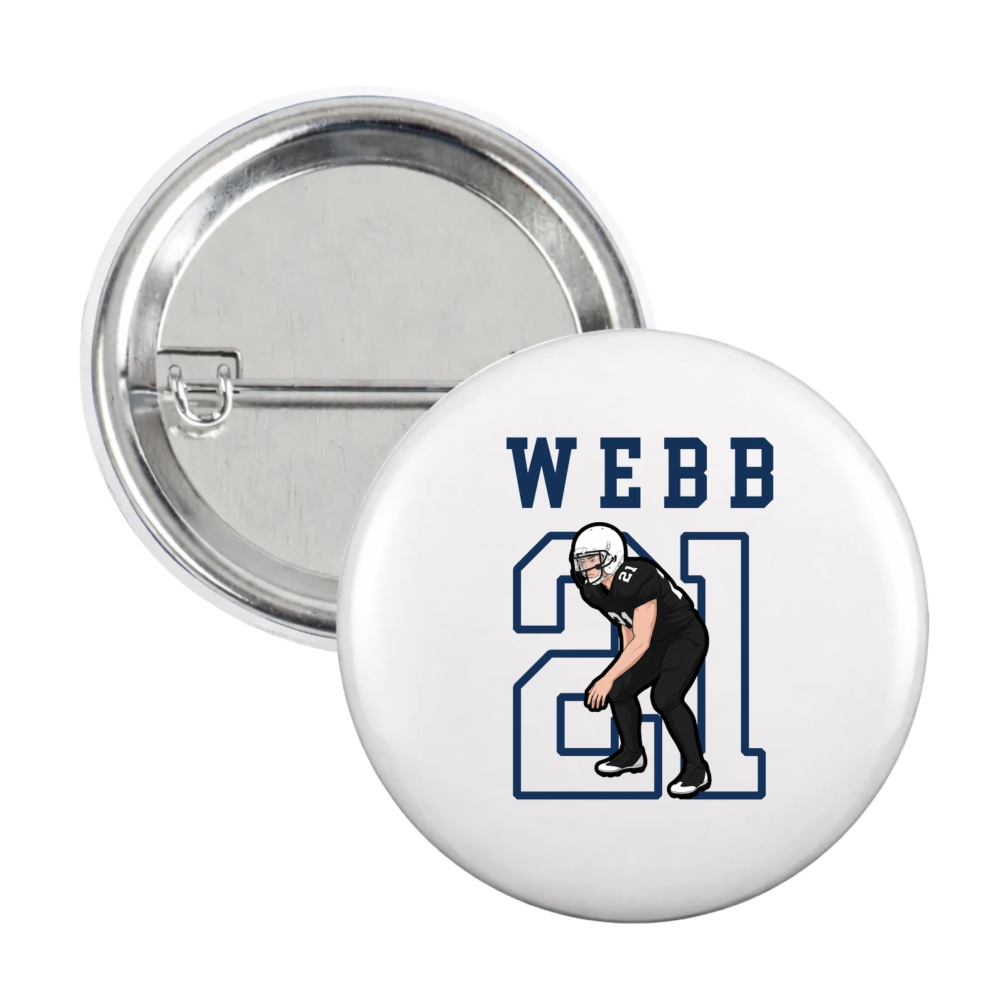 Game Day Button — Shirsey in White