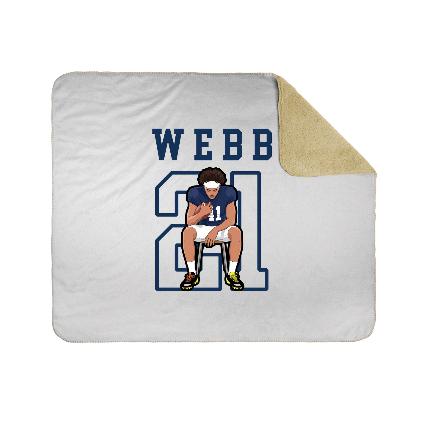 Throw Blanket — Shirsey in White