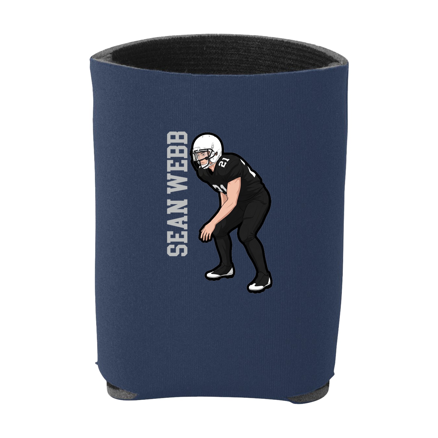 Can Holder — Name Vertical in Navy
