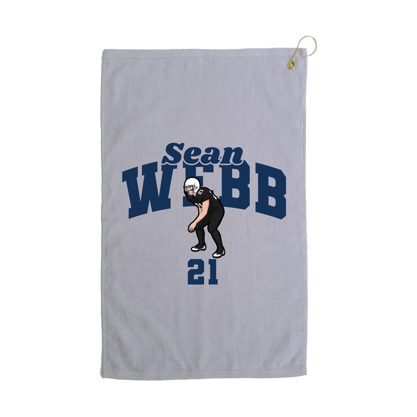 Golf Towel — Signature Arch in Grey