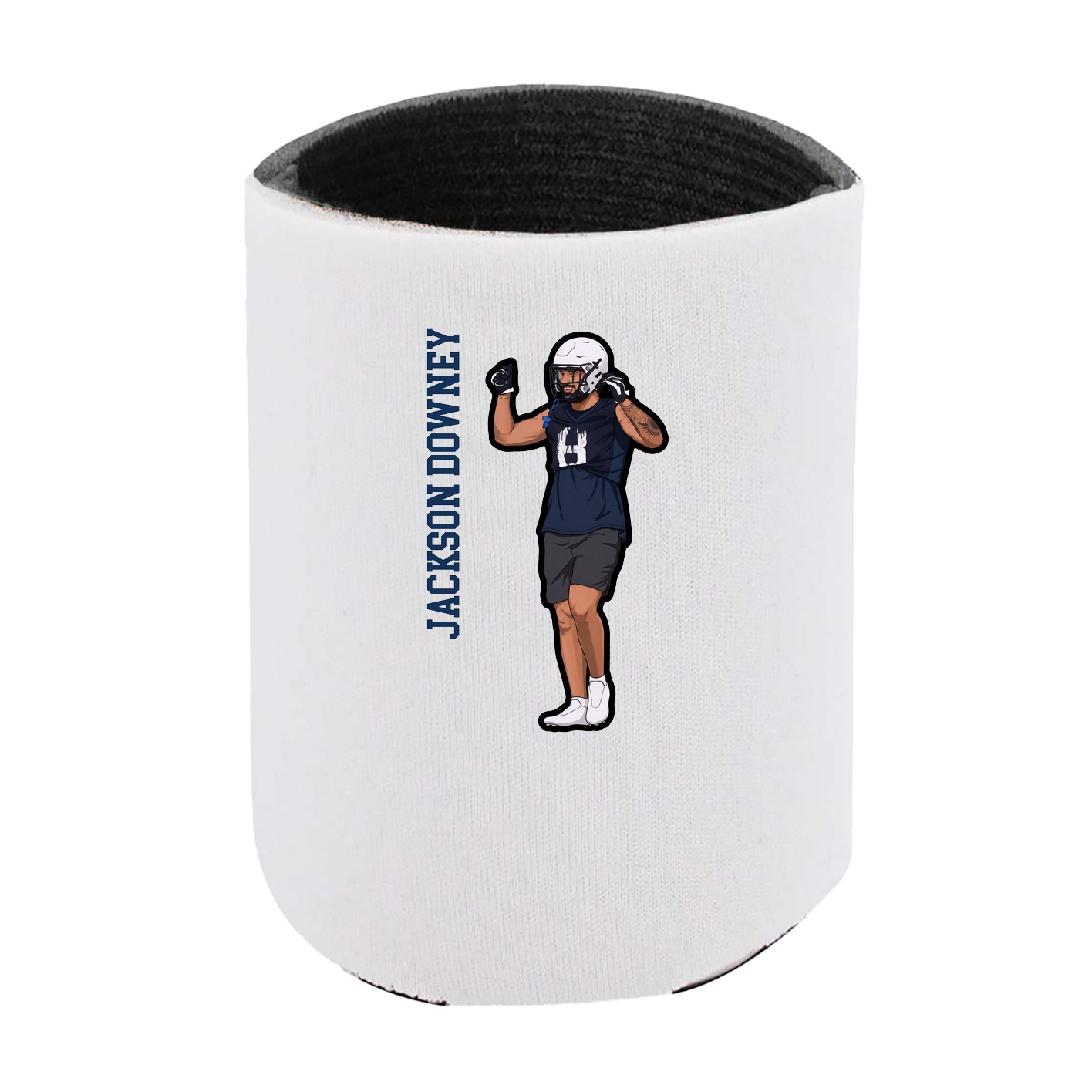 Can Holder — Name Vertical in White