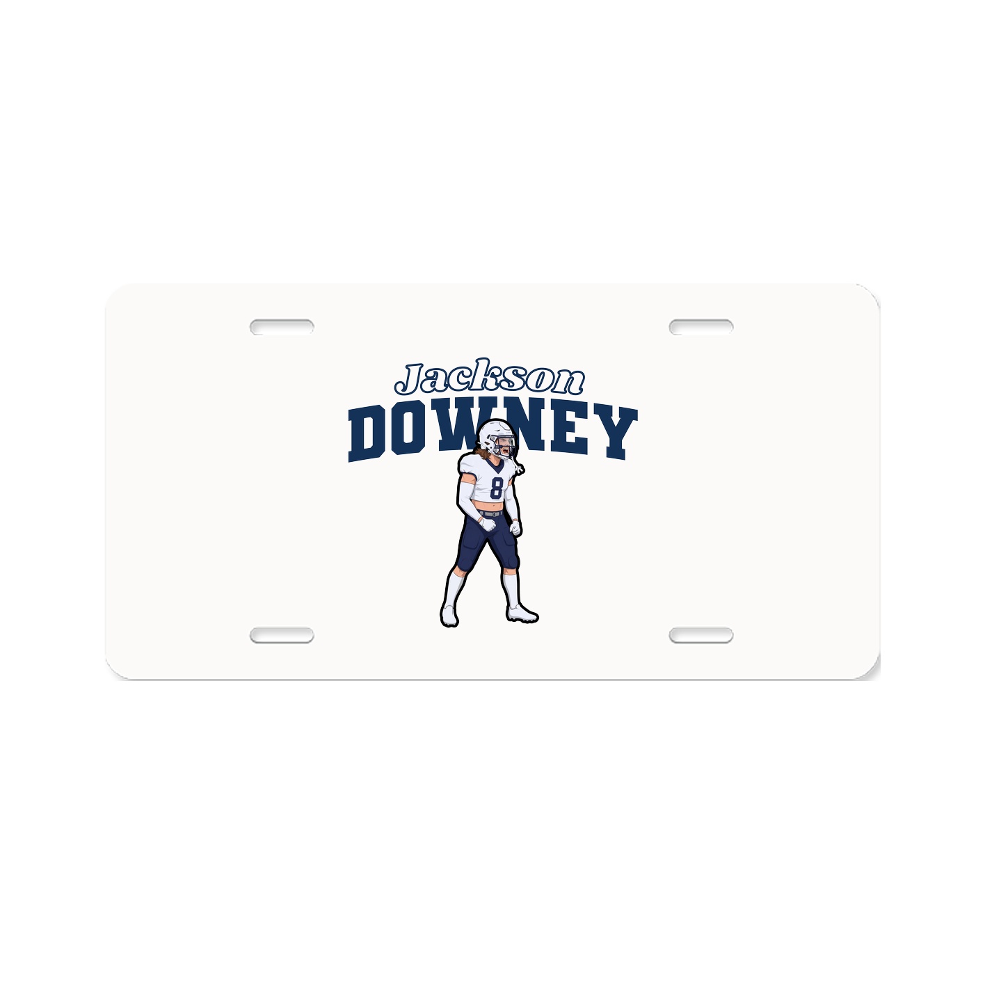 License Plate — Name Arch in Classic