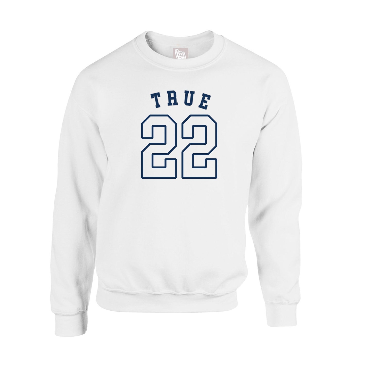 Fleece Crew — Shirsey Arch in White