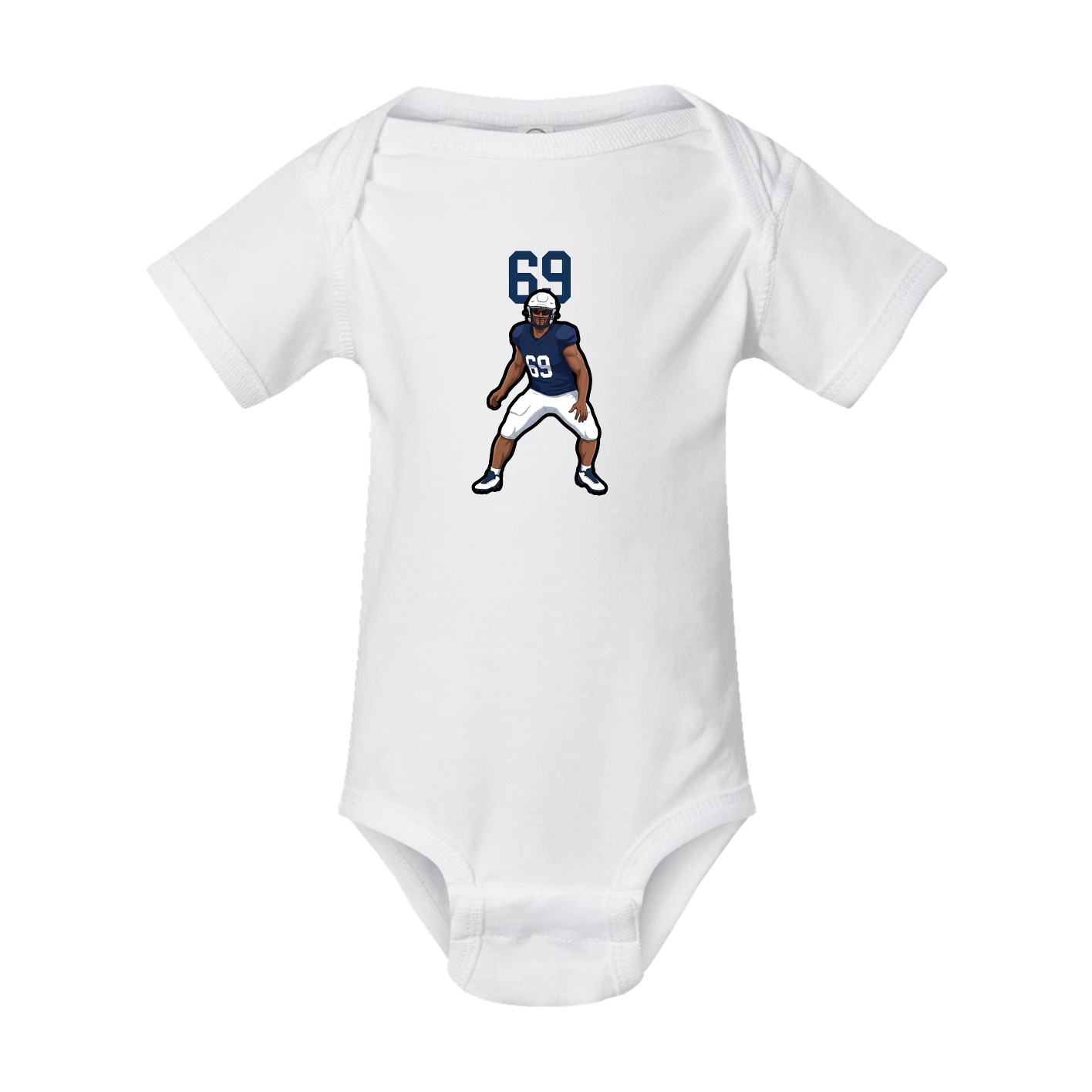 Baby Onesie — Number Top in White