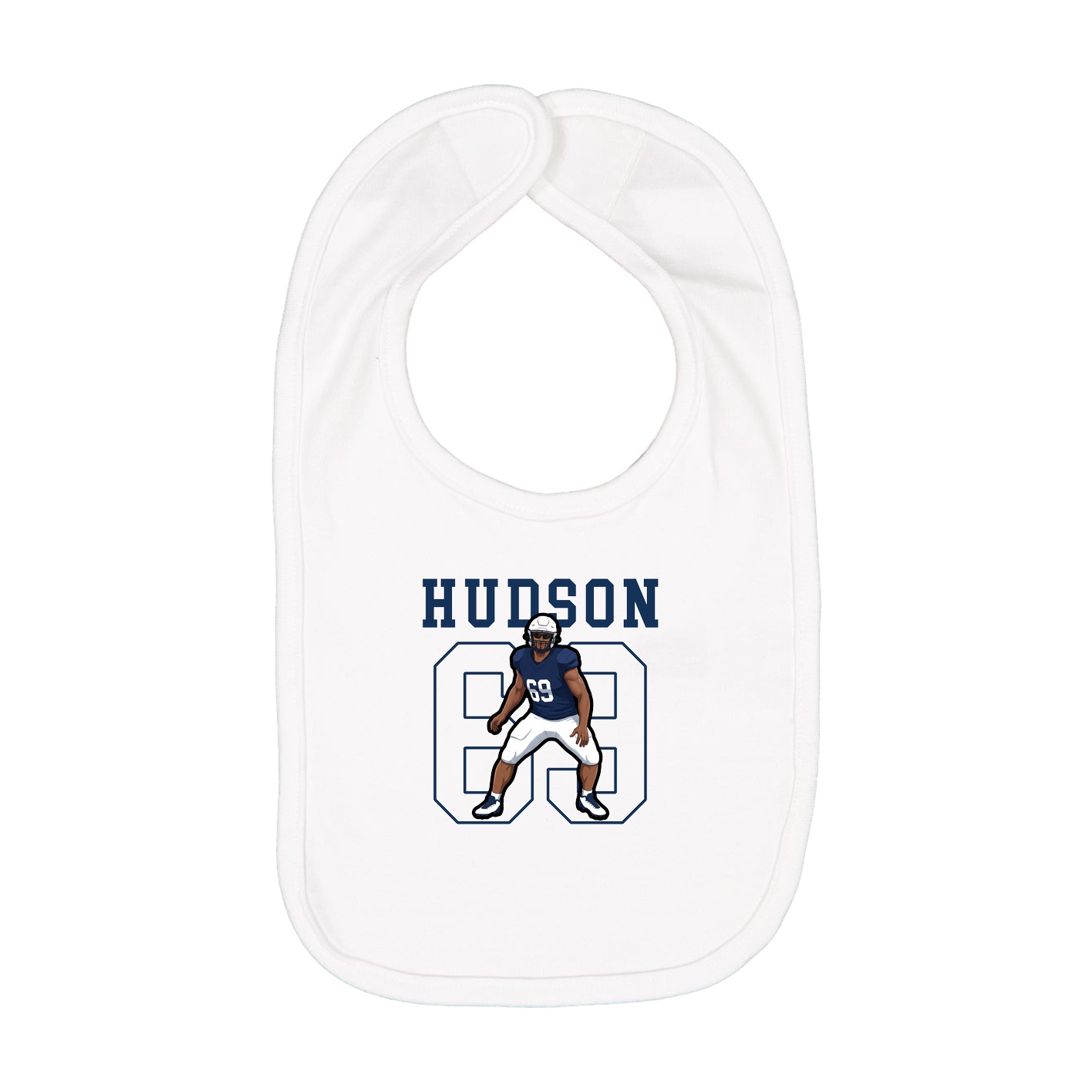 Infant Bib — Shirsey in White