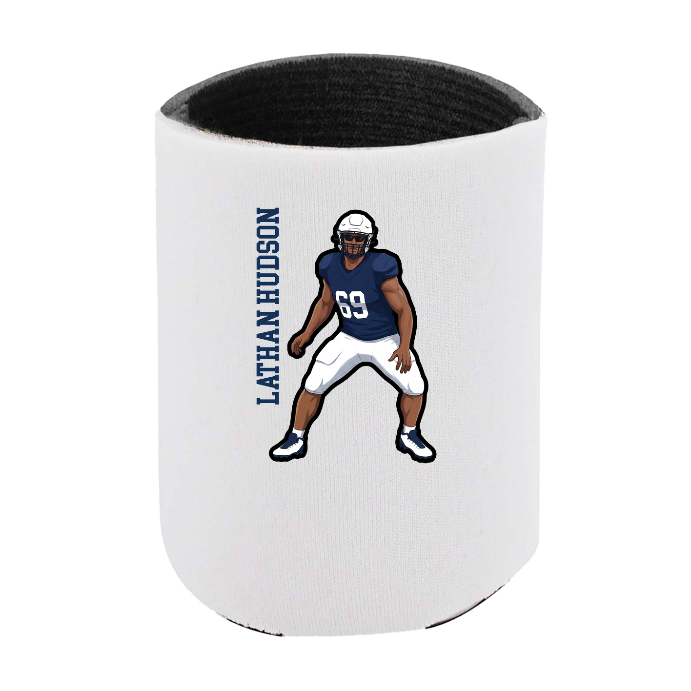 Can Holder — Name Vertical in White