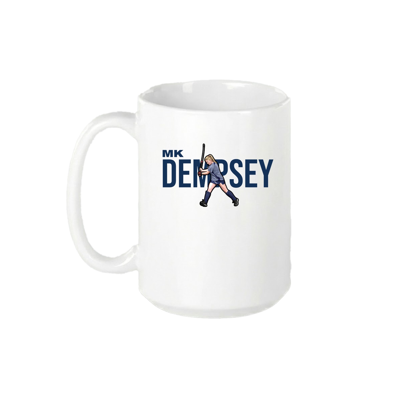 15oz Coffee Mug — Player Name in White