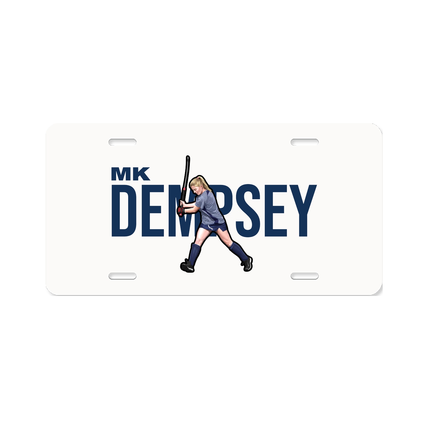 License Plate — Player Name in Classic