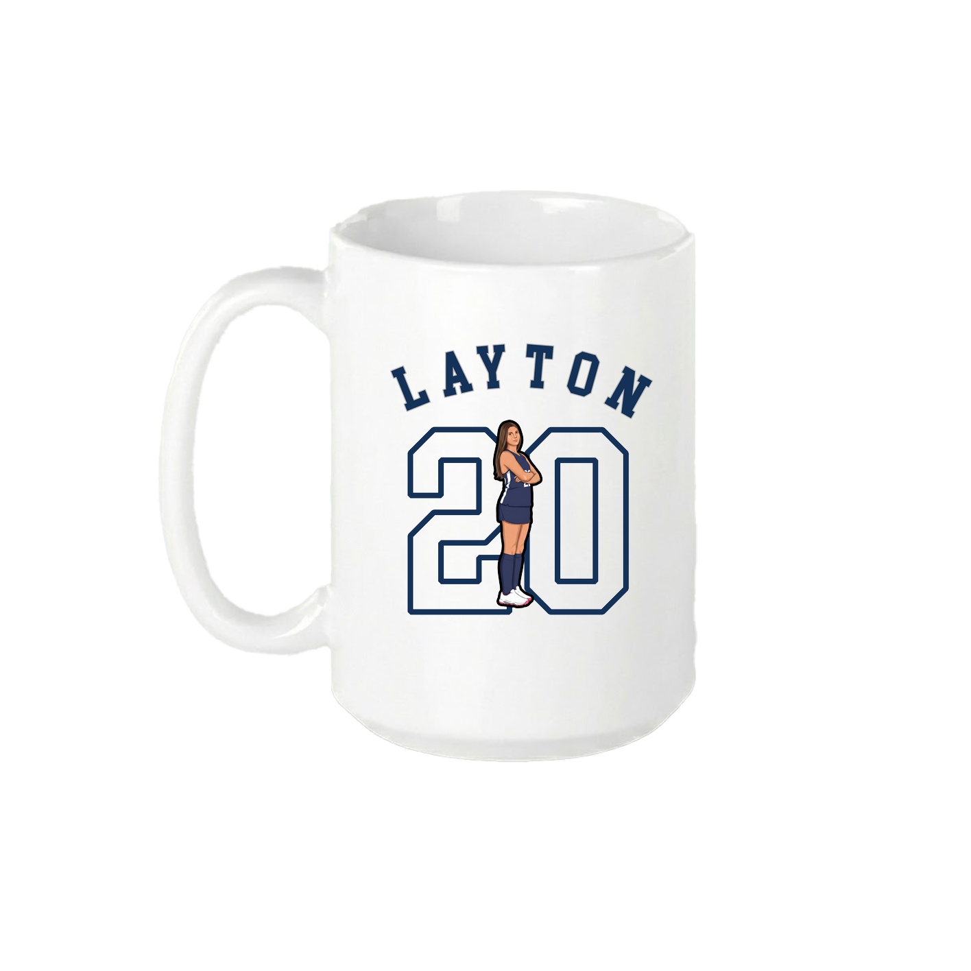 15oz Coffee Mug — Shirsey Arch in White