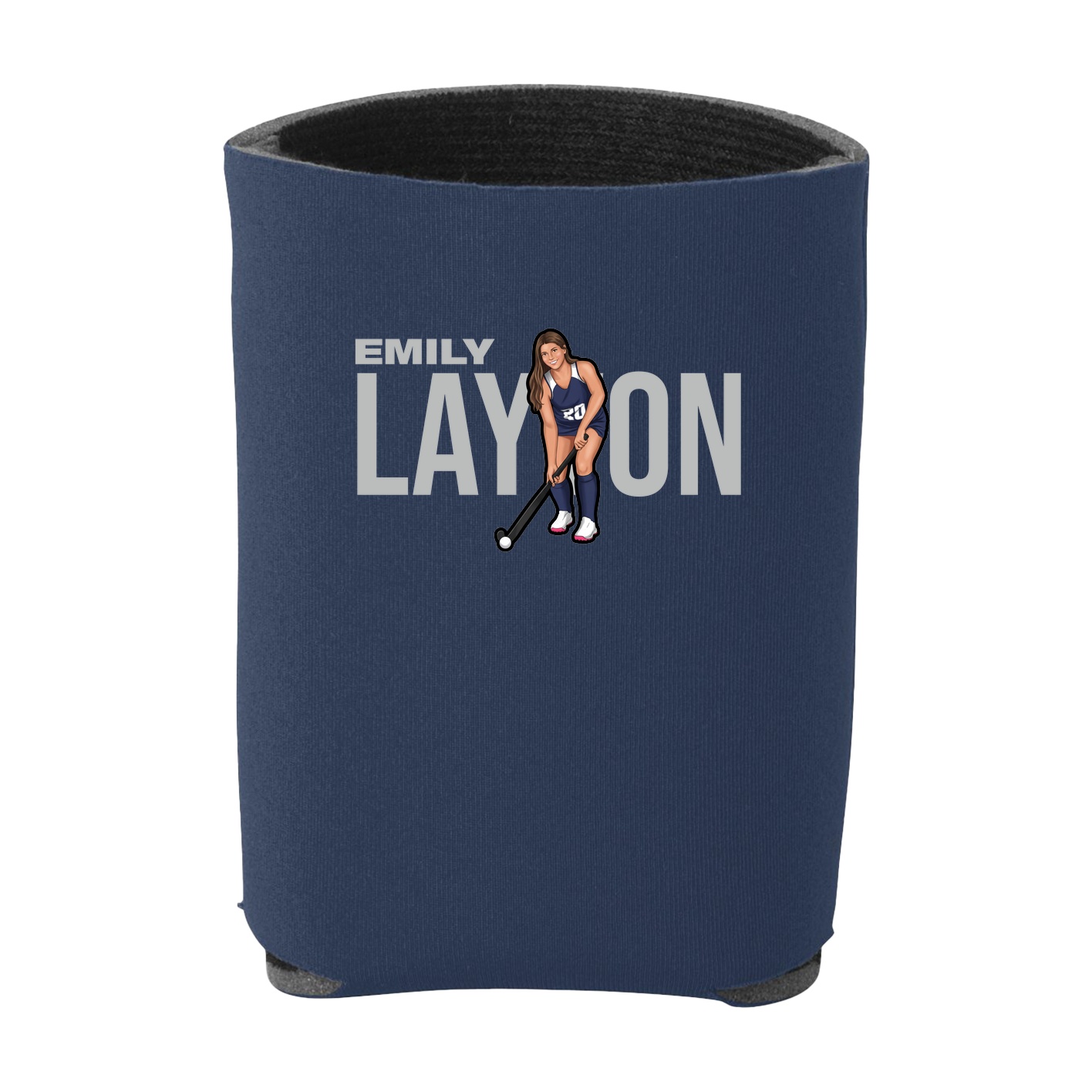 Can Holder — Player Name in Navy
