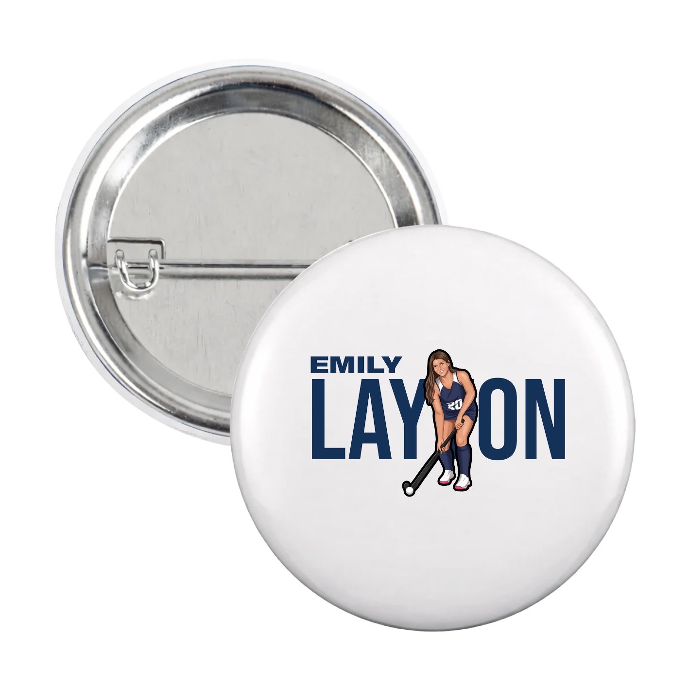Game Day Button — Player Name in White