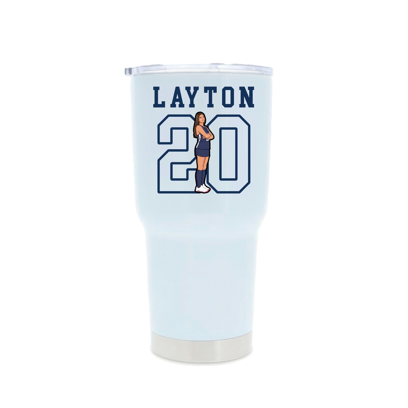 30oz Stainless Steel Tumbler — Shirsey in White