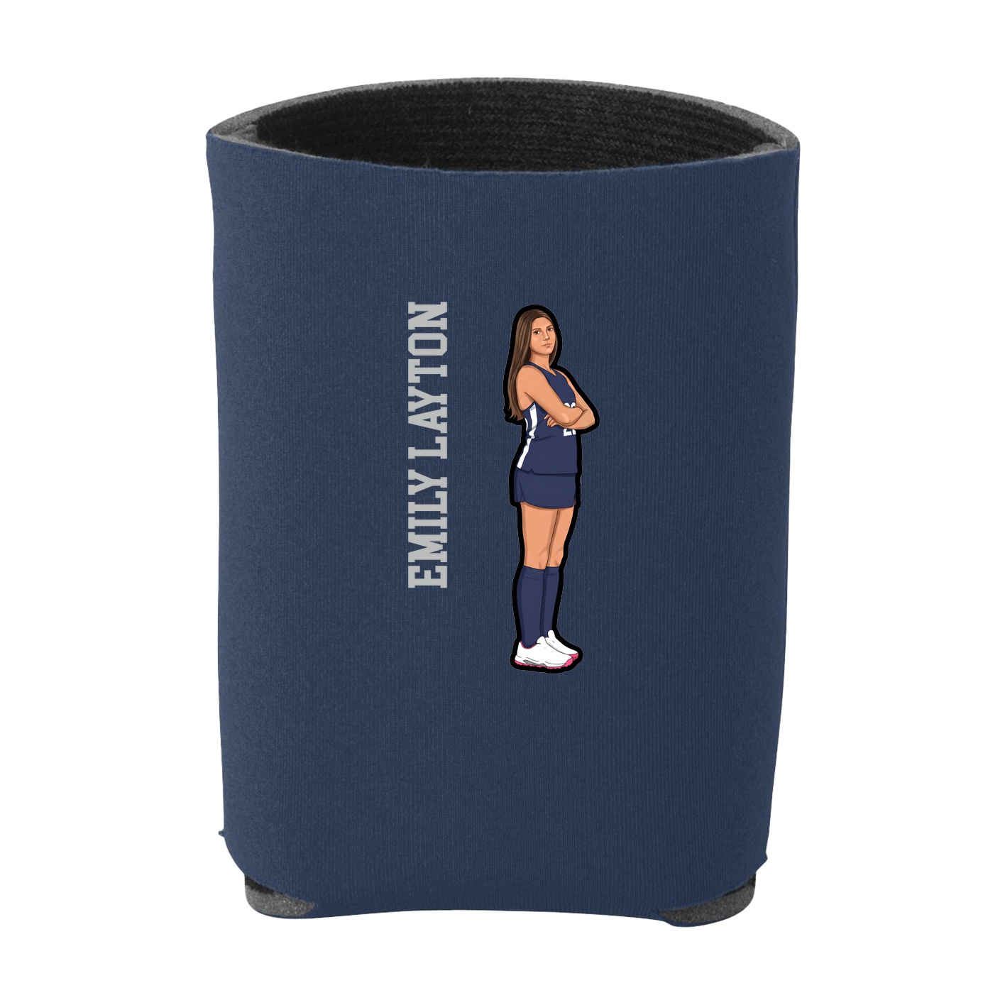 Can Holder — Name Vertical in Navy