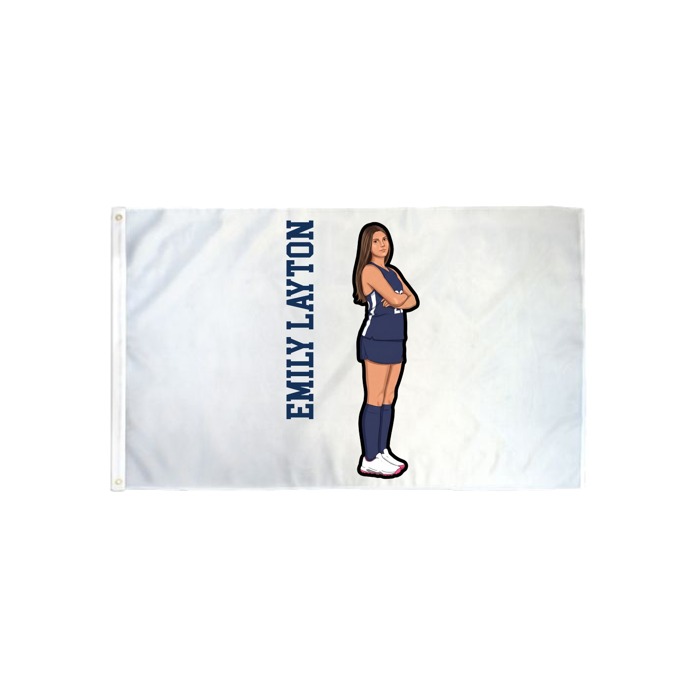 3x5 Flag — Name Vertical in Classic