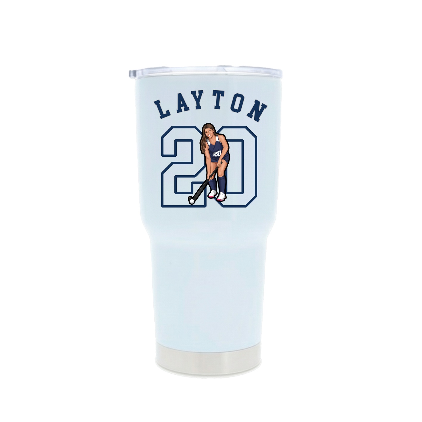 30oz Stainless Steel Tumbler — Shirsey Arch in White