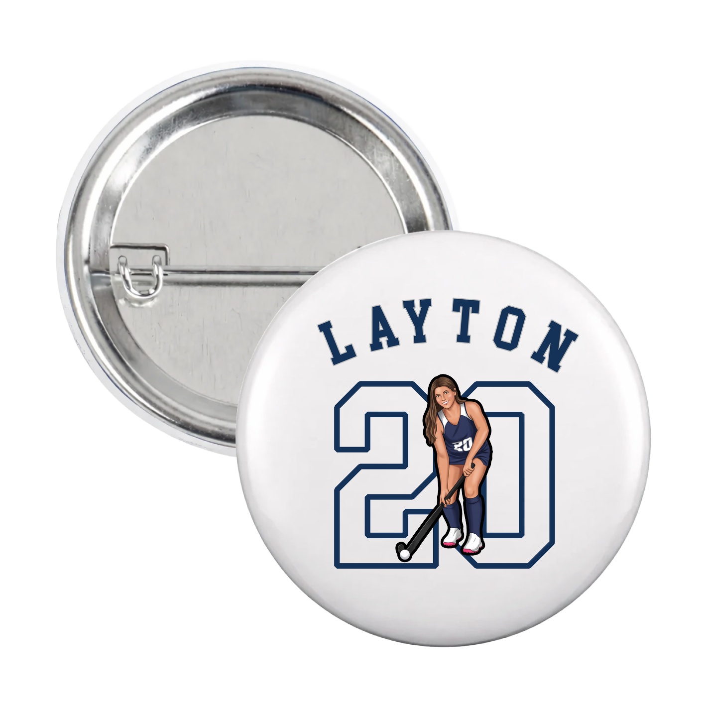 Game Day Button — Shirsey Arch in White